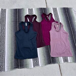 Athleta lot of 4 racerback tank tops size xs